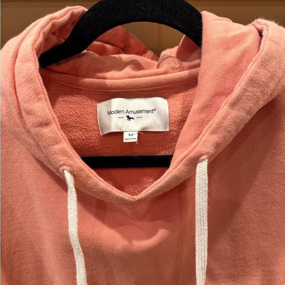 Modern Amusement: Cozy Peach Hoodie size Medium - Picture 2 of 6